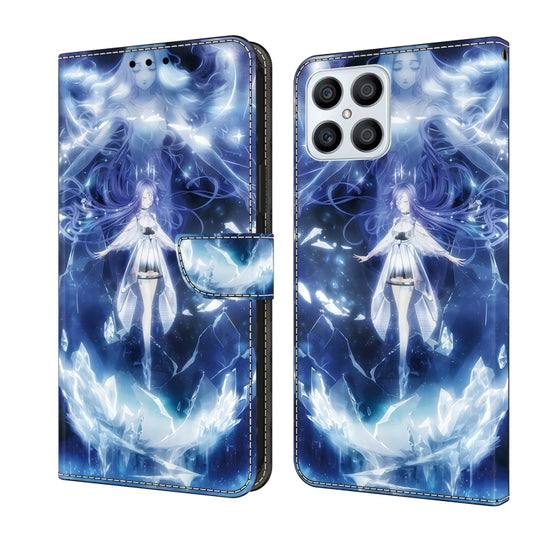For Honor X8 4G Crystal Painted Leather Phone case(Magic Fairy)