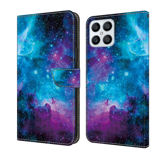For Honor X8 4G Crystal Painted Leather Phone case(Starry Sky)