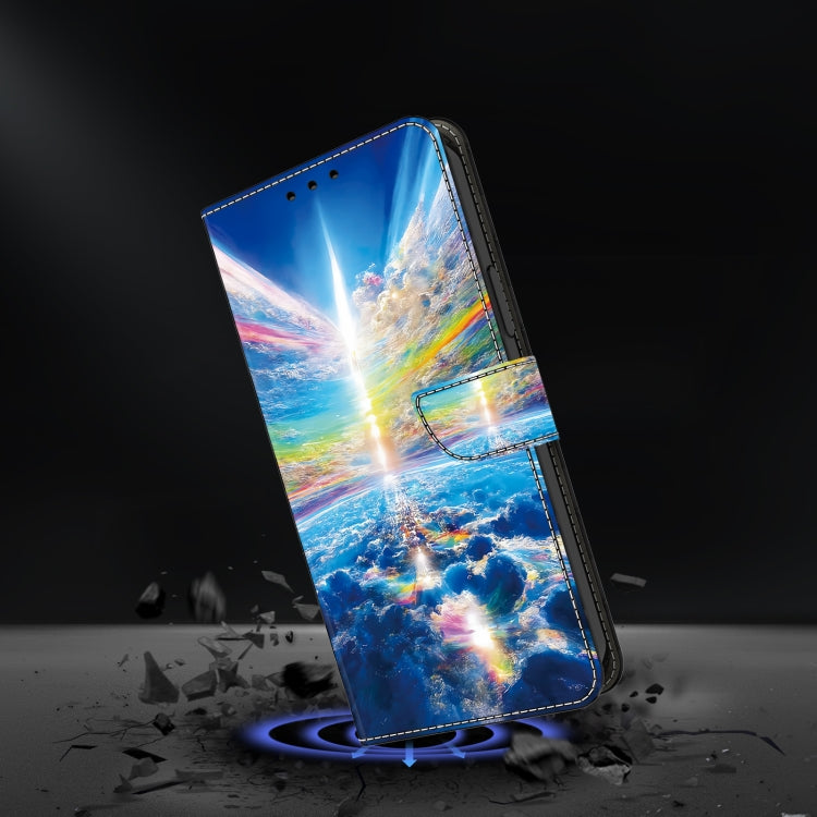 For Honor 20 lite/10 Lite Crystal Painted Leather Phone case(Colorful Sky)