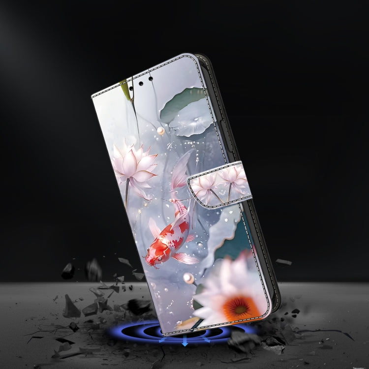 For Honor 50 Lite Crystal Painted Leather Phone case(Koi)