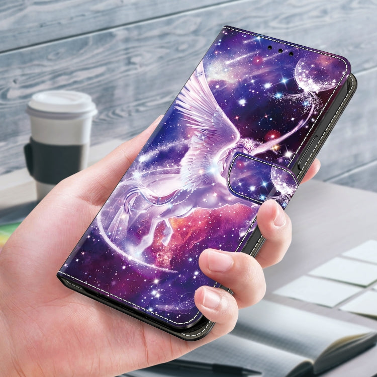 For Honor 50 Crystal Painted Leather Phone case(Unicorn)