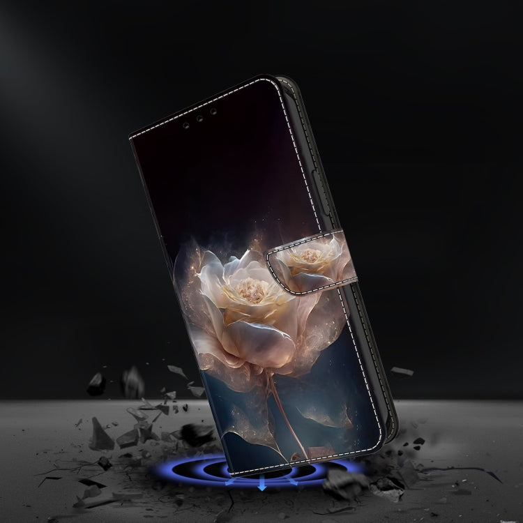 For Honor 50 Crystal Painted Leather Phone case(Peony)