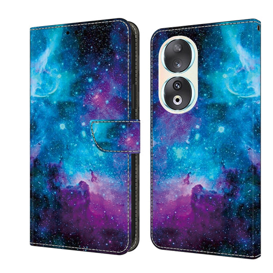 For Honor 90 Crystal Painted Leather Phone case(Starry Sky)