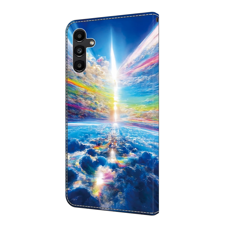 For Samsung Galaxy S24 5G Crystal Painted Leather Phone case(Colorful Sky)