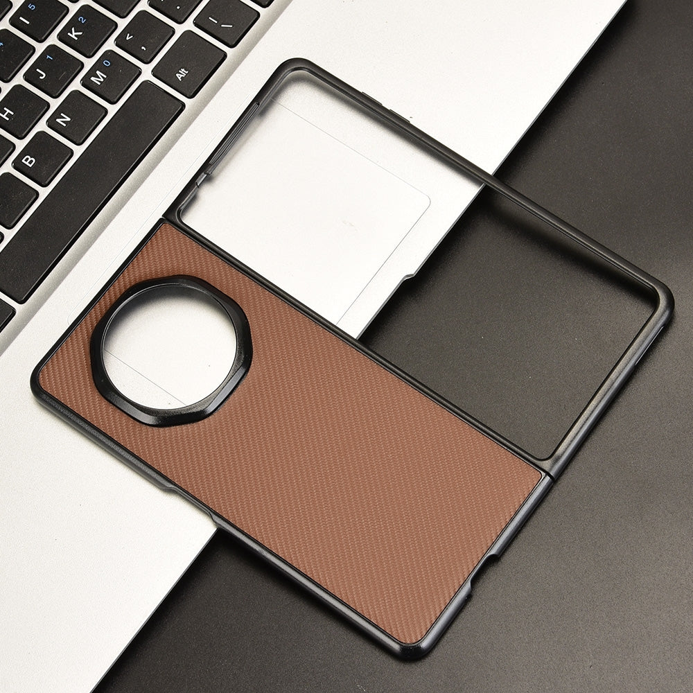 For Honor Magic V3 PU Leather PC Phone Case(Brown)