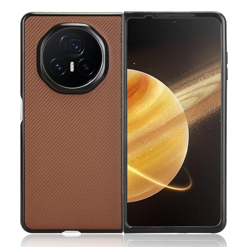 For Honor Magic V3 PU Leather PC Phone Case(Brown)