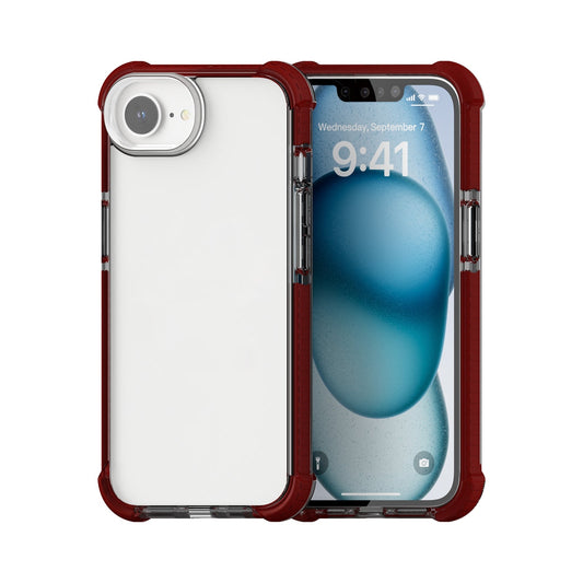 For iPhone 16e Acrylic Full Coverage Shockproof Phone Case(Brown)