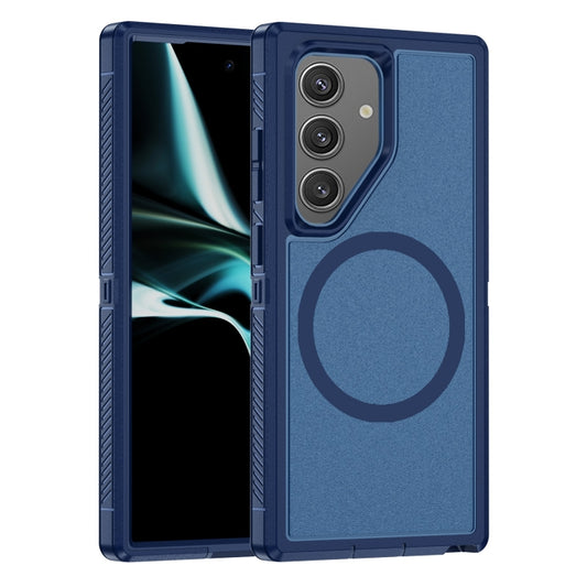 For Samsung Galaxy S24 5G Guard Magsafe Magnetic Frosted Phone Case(Royal Blue)