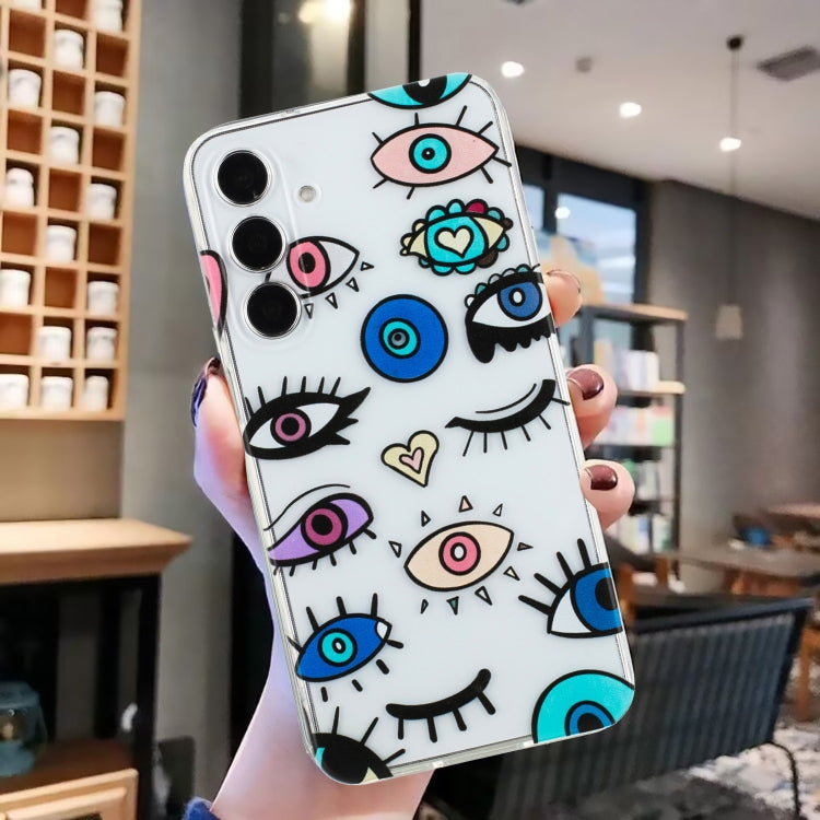 For Samsung Galaxy S24 5G Colorful Painting Pattern TPU Phone Case(Eye Monster)