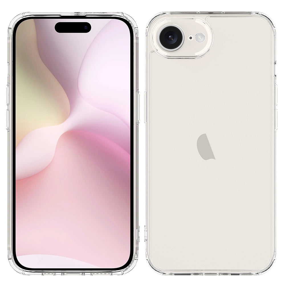 For iPhone 16e Scratchproof Acrylic TPU Phone Case(Transparent)