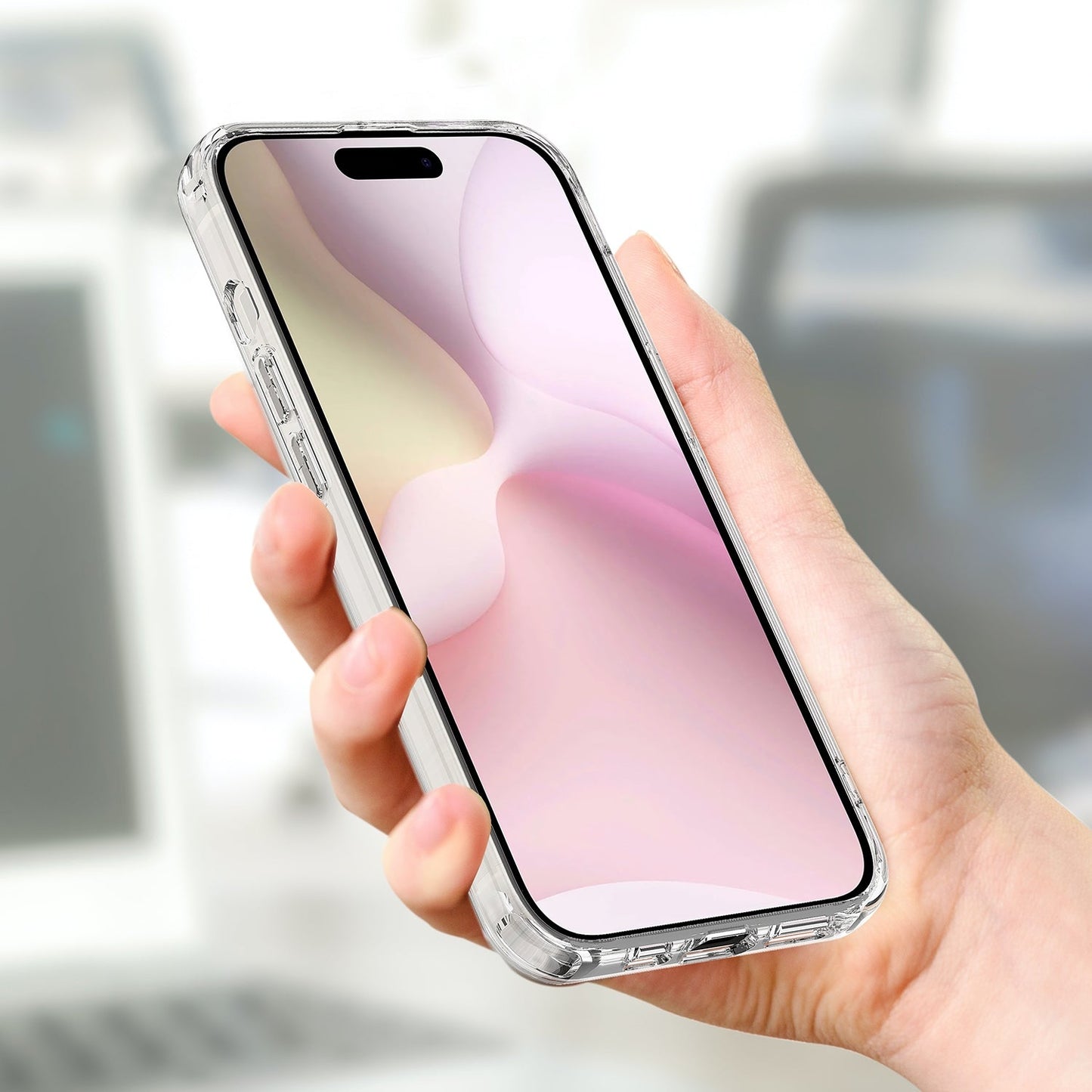For iPhone 16e Magsafe Scratchproof Acrylic TPU Phone Case(Transparent)
