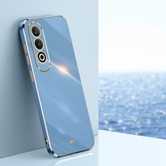 For OPPO K12 XINLI Straight Edge 6D Electroplate TPU Phone Case(Celestial Blue)