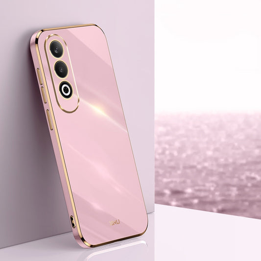 For OPPO K12 XINLI Straight Edge 6D Electroplate TPU Phone Case(Cherry Purple)