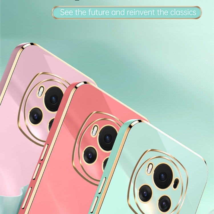 For Honor Magic6 5G XINLI Straight 6D Plating Gold Edge TPU Phone Case(Pink)