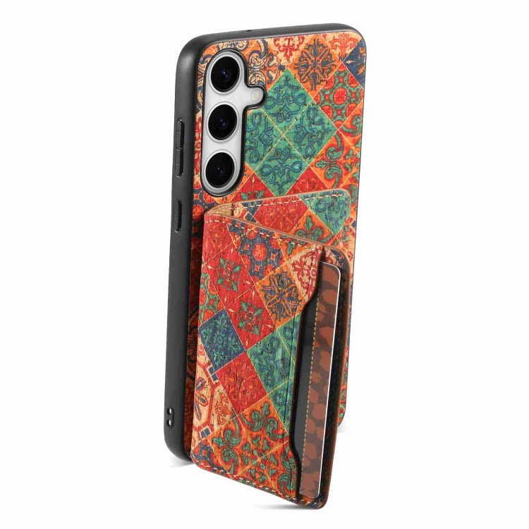 For Samsung Galaxy S24 5G Card Slot Holder Phone Case(Winter Blue)