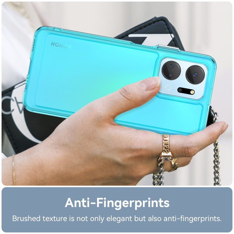 For Honor Play 40 Plus Candy Series TPU Phone Case(Transparent Blue)