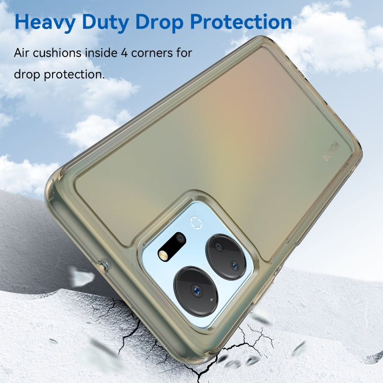 For Honor Play 40 Plus Candy Series TPU Phone Case(Transparent Grey)