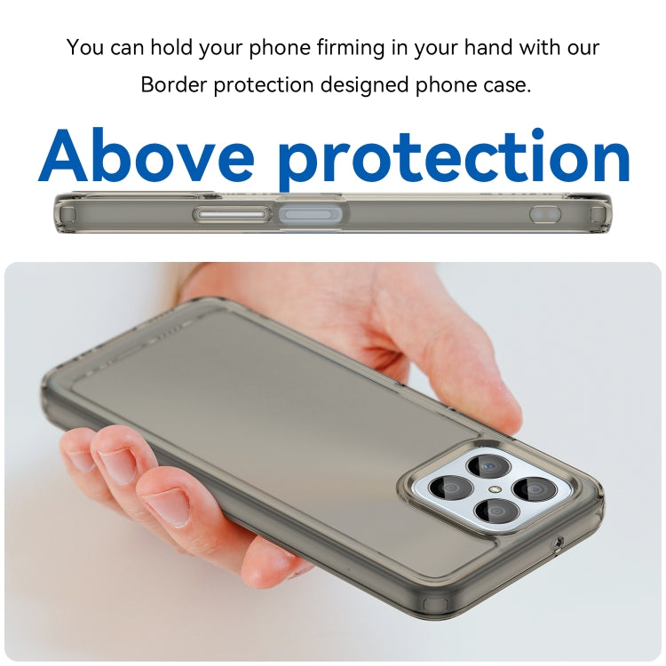 For Honor 70 Lite Candy Series TPU Phone Case(Transparent Grey)