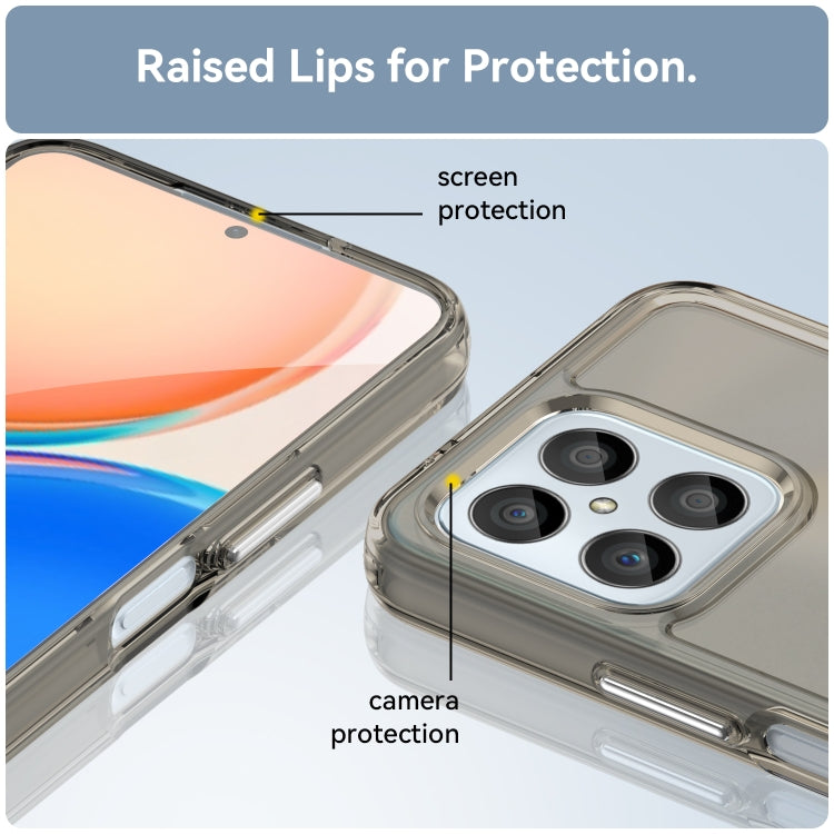 For Honor 70 Lite Candy Series TPU Phone Case(Transparent Grey)