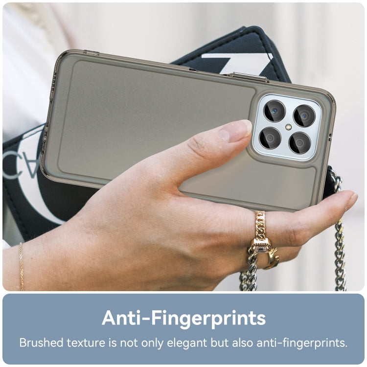 For Honor Play 30 Candy Series TPU Phone Case(Transparent Grey)