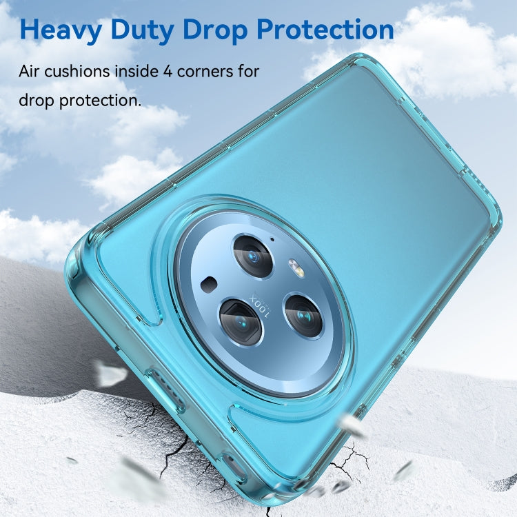 For Honor Magic5 Pro Candy Series TPU Phone Case(Transparent Blue)