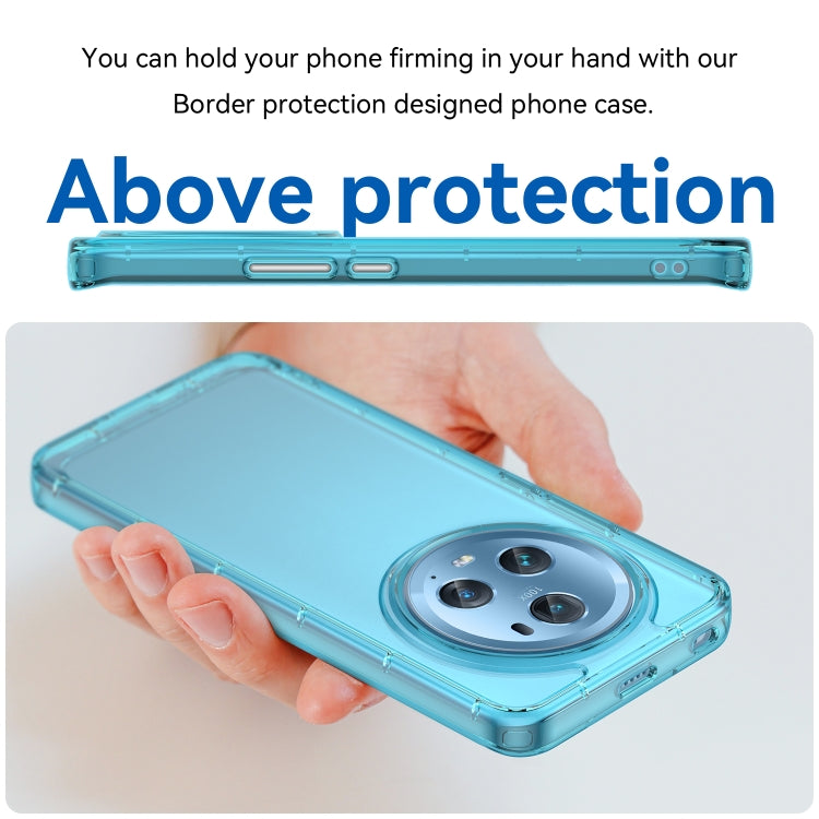 For Honor Magic5 Pro Candy Series TPU Phone Case(Transparent Blue)