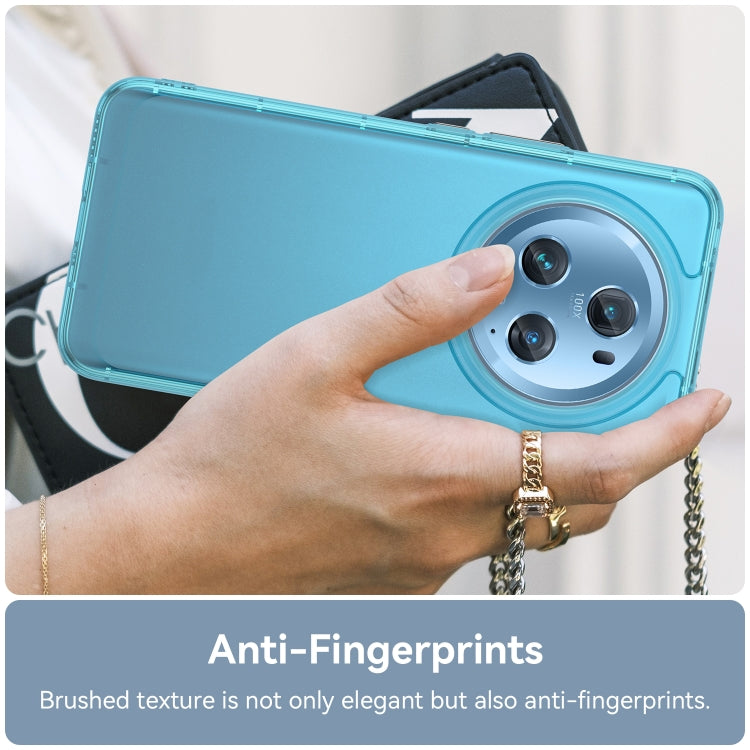 For Honor Magic5 Pro Candy Series TPU Phone Case(Transparent Blue)