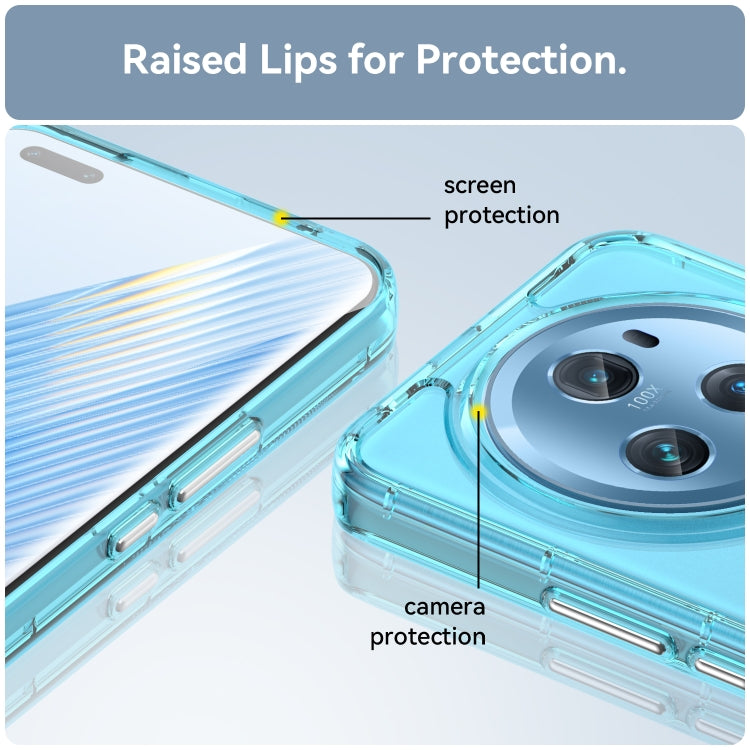 For Honor Magic5 Pro Candy Series TPU Phone Case(Transparent Blue)