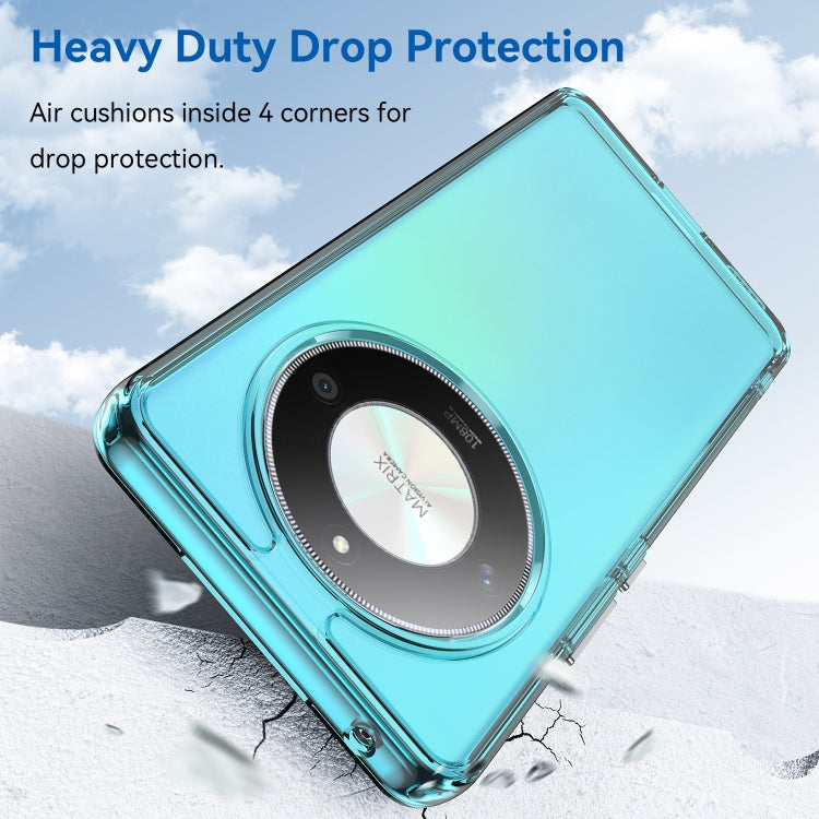 For Honor Magic6 Lite Candy Series TPU Phone Case(Transparent Blue)