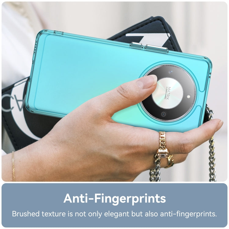 For Honor Magic6 Lite Candy Series TPU Phone Case(Transparent Blue)