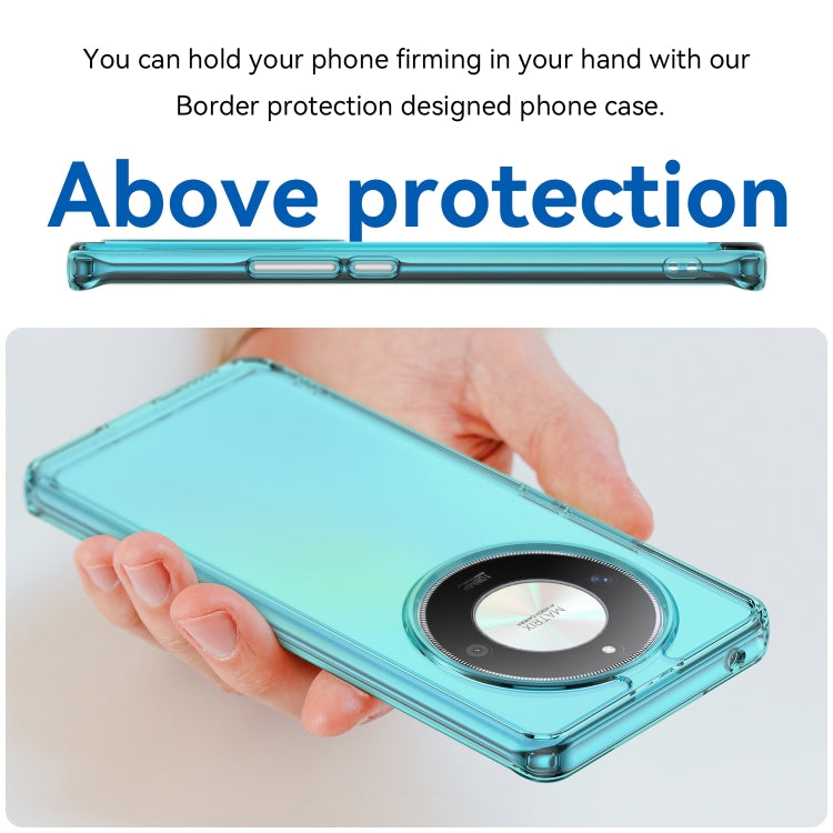 For Honor X50 Pro Candy Series TPU Phone Case(Transparent Blue)