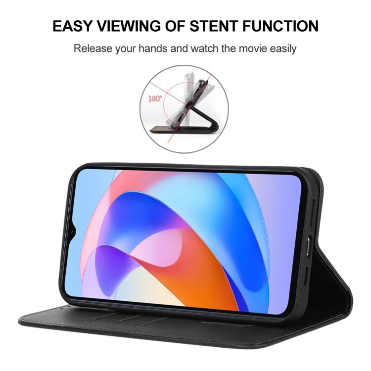 For Honor Play 40C/ X5 Plus Magnetic Closure Leather Phone Case(Black)