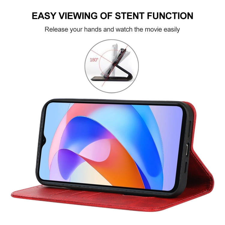 For Honor Play 40C/ X5 Plus Magnetic Closure Leather Phone Case(Red)