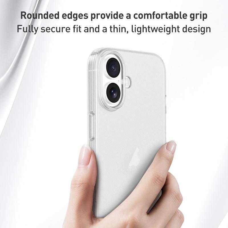 Compatible with iPhone 18 Pro Max ZGA Clear TPU Shockproof Phone Case - Transparent
