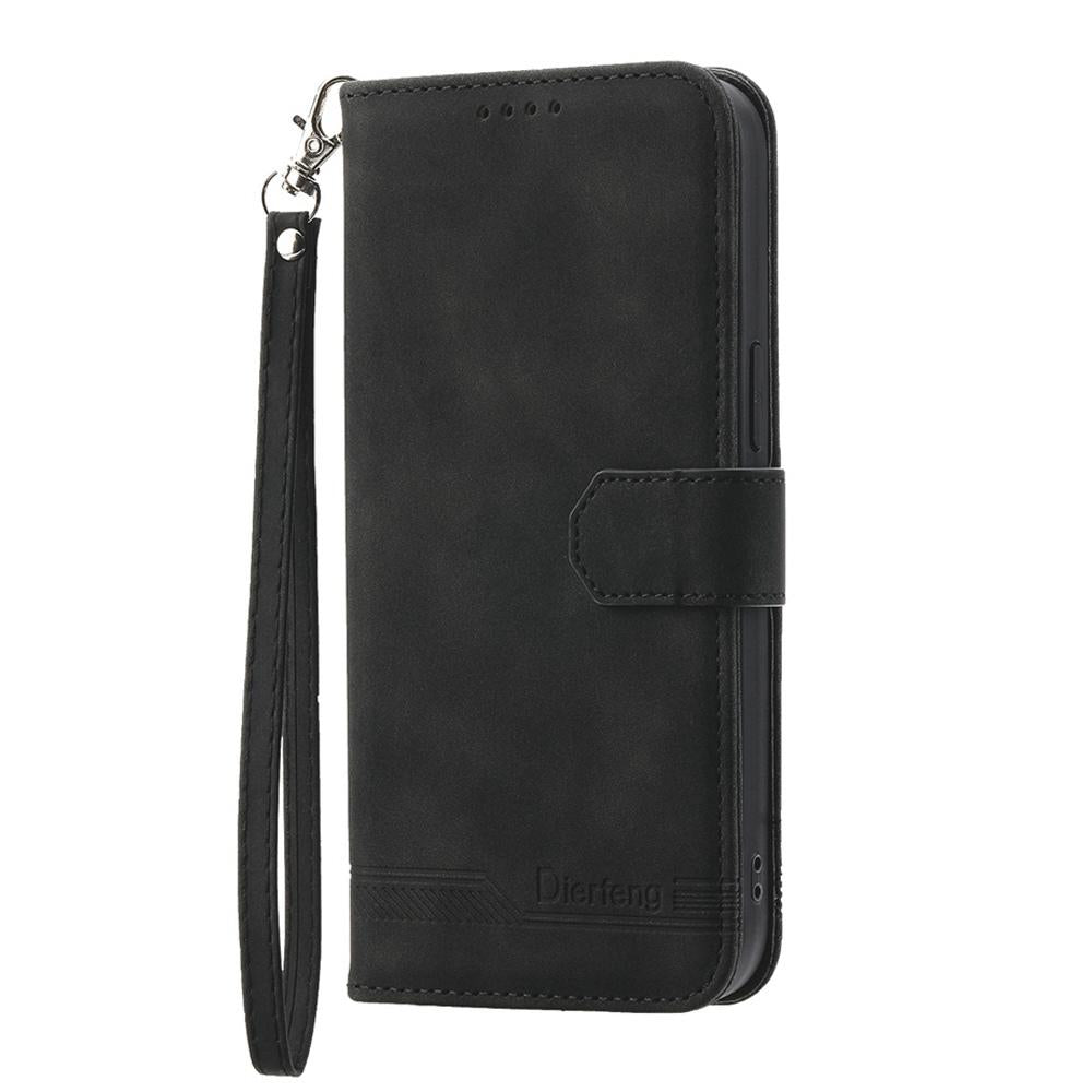 For vivo V50 Dierfeng Dream Line TPU Hybrid PU Leather Phone Case(Black)