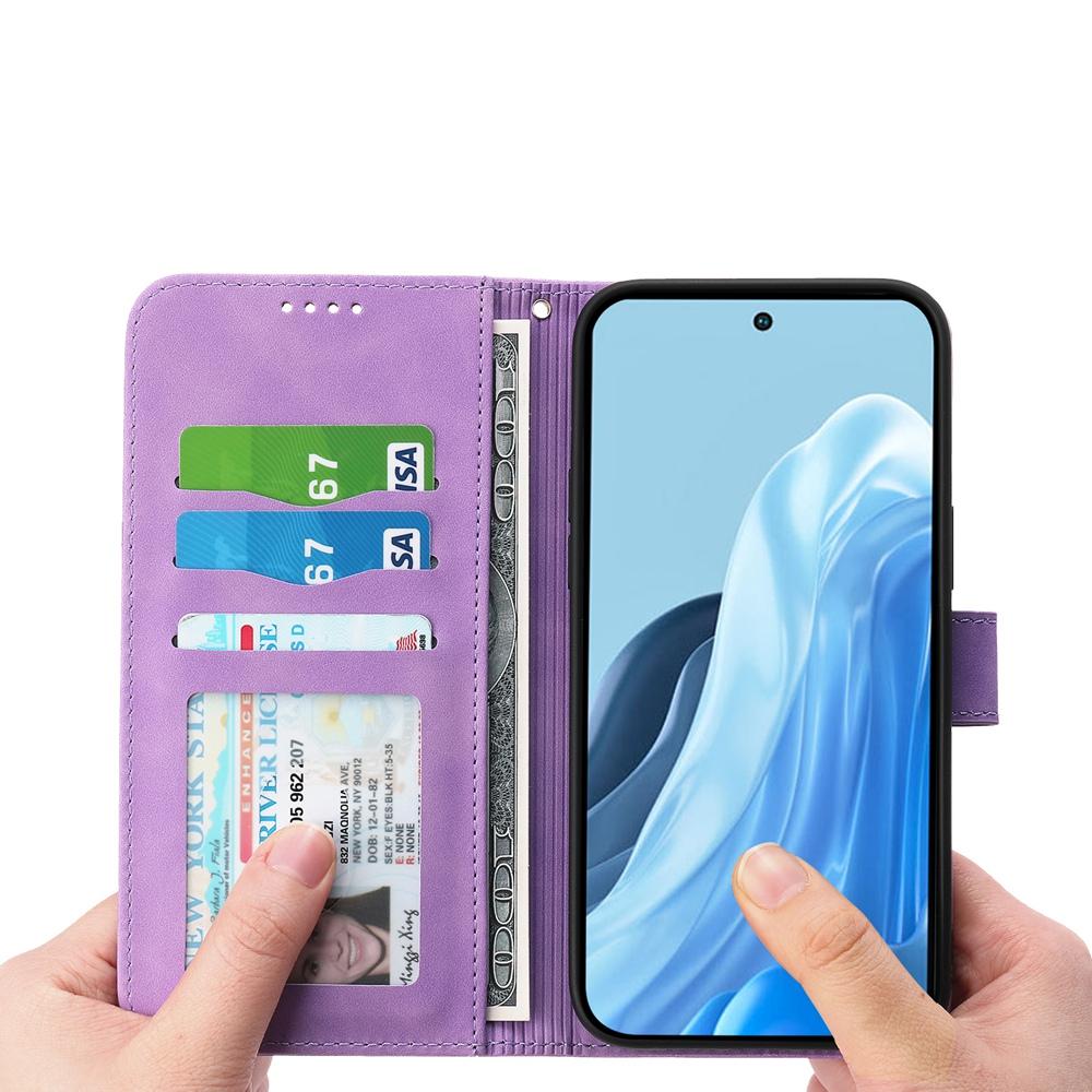 For vivo V50 Dierfeng Dream Line TPU Hybrid PU Leather Phone Case(Purple)
