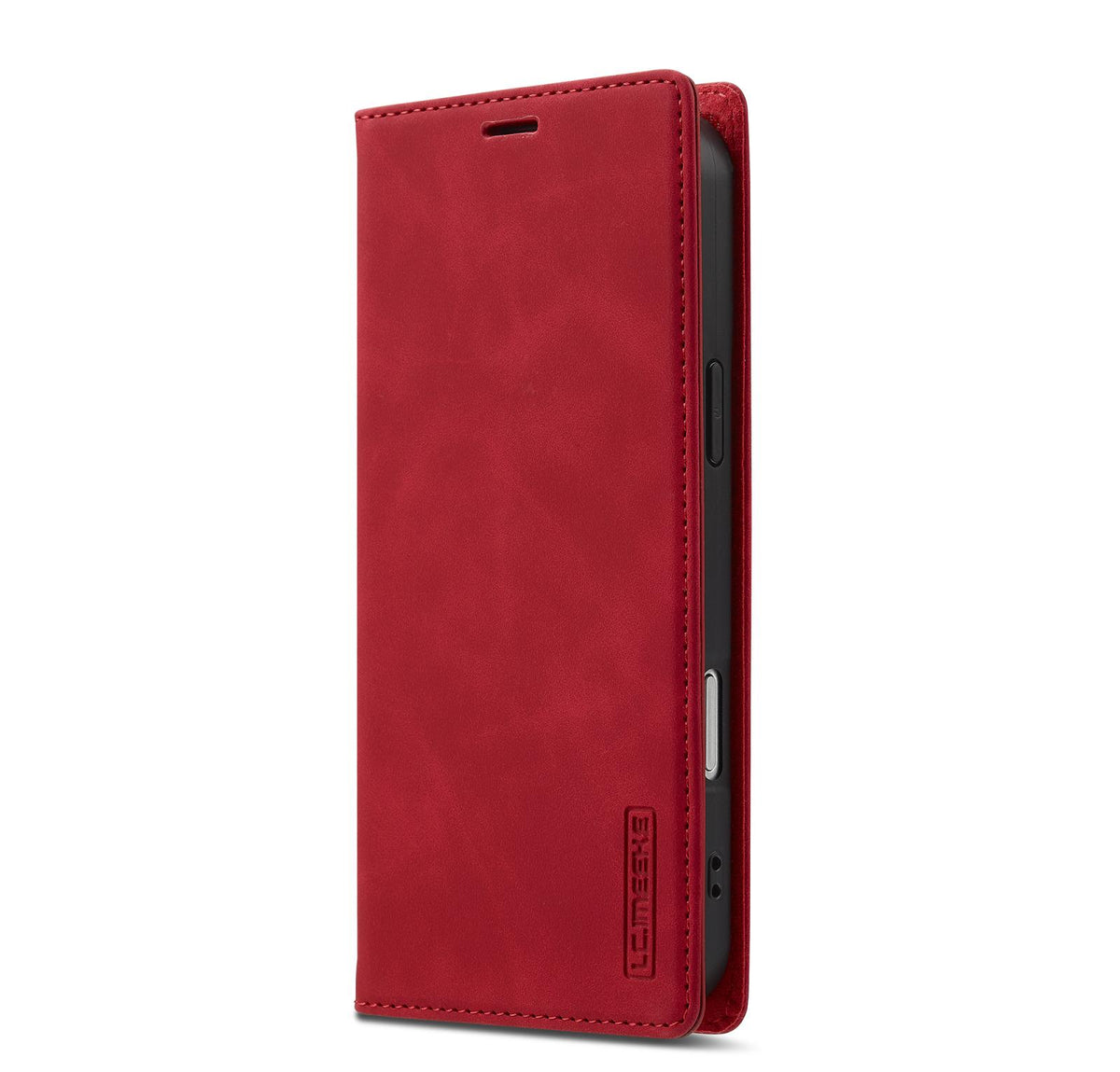 Compatible with iPhone 18 Pro & 17 Pro LC.IMEEKE Strong Magnetism Microfiber Leather Phone Case - Red