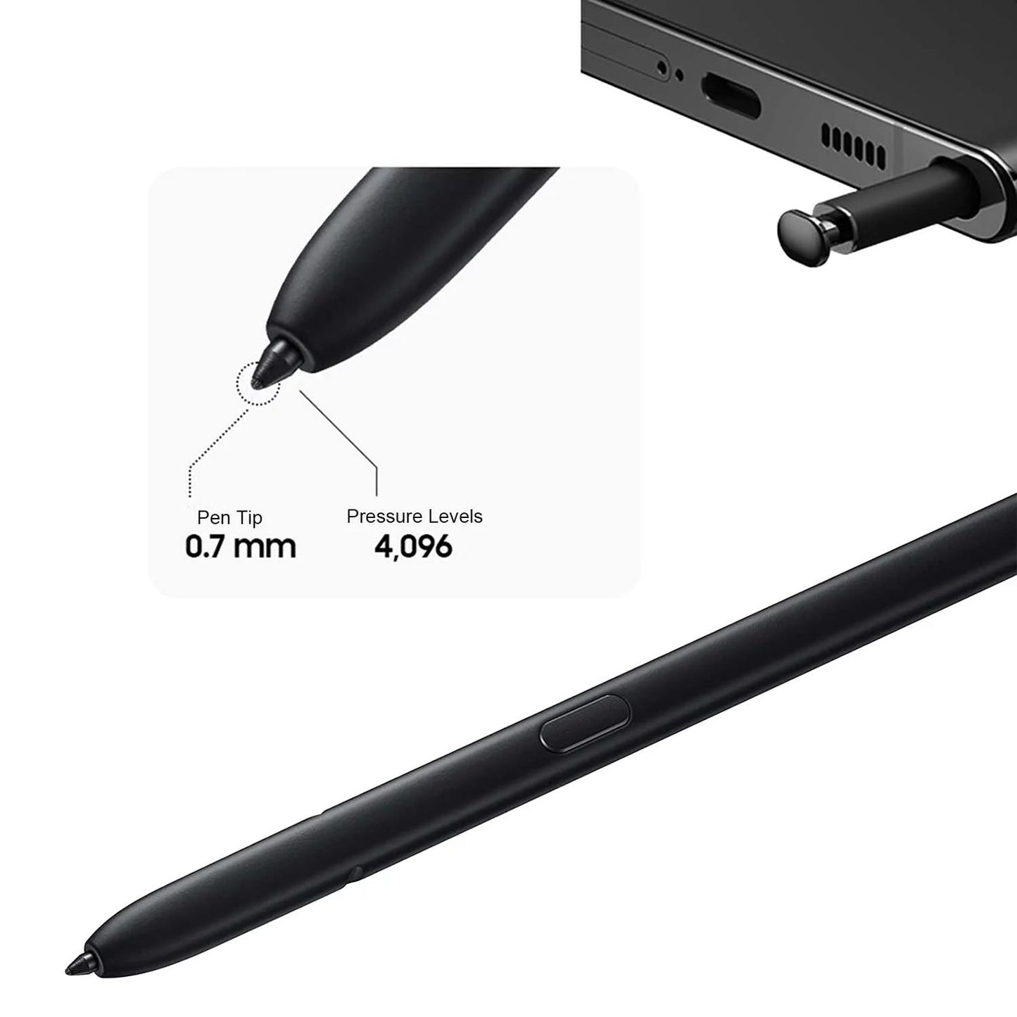For Samsung Galaxy S22 Ultra 5G/S23 Ultra 5G High Sensitivity Stylus Pen(Black)