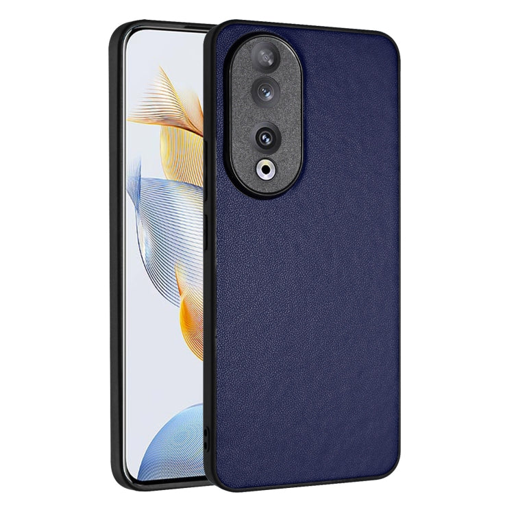 For Honor 90 R20 Leather Pattern Phone Single Case(Blue)