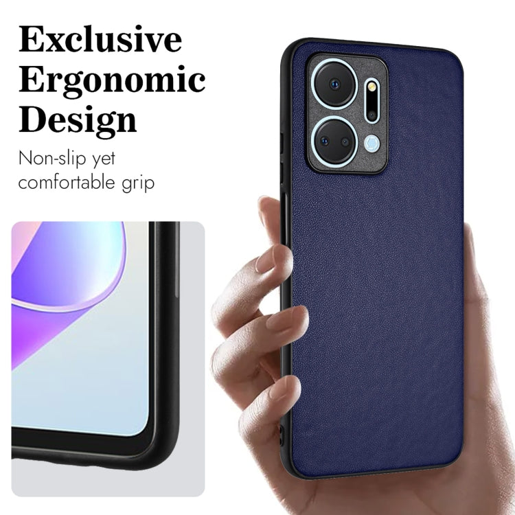 For Honor X7a/Play7T R20 Leather Pattern Phone Single Case(Blue)