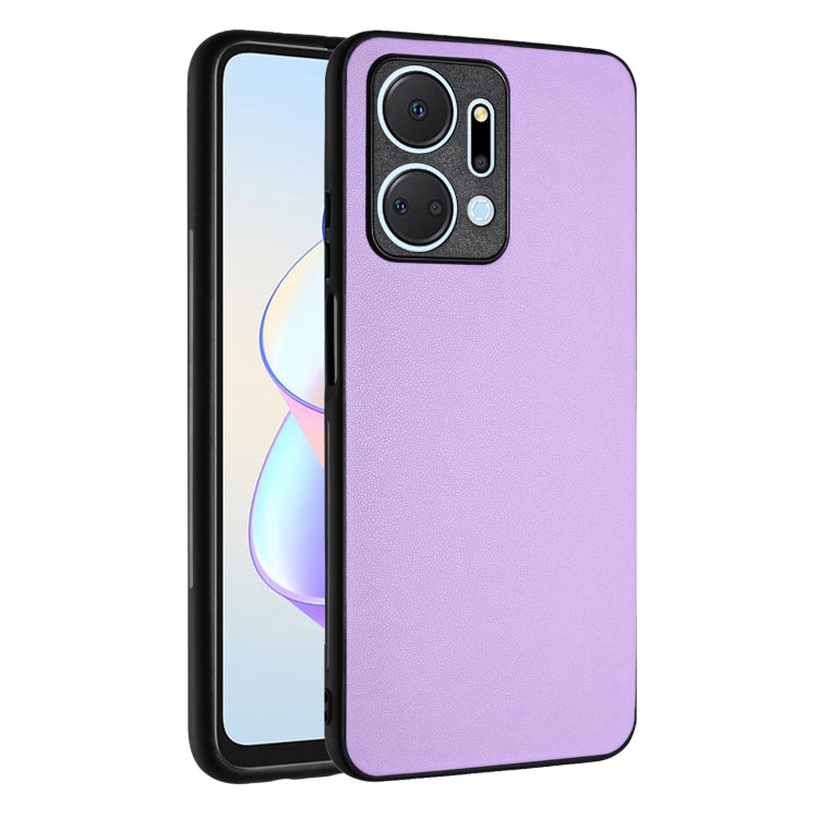For Honor X7a/Play7T R20 Leather Pattern Phone Single Case(Purple)