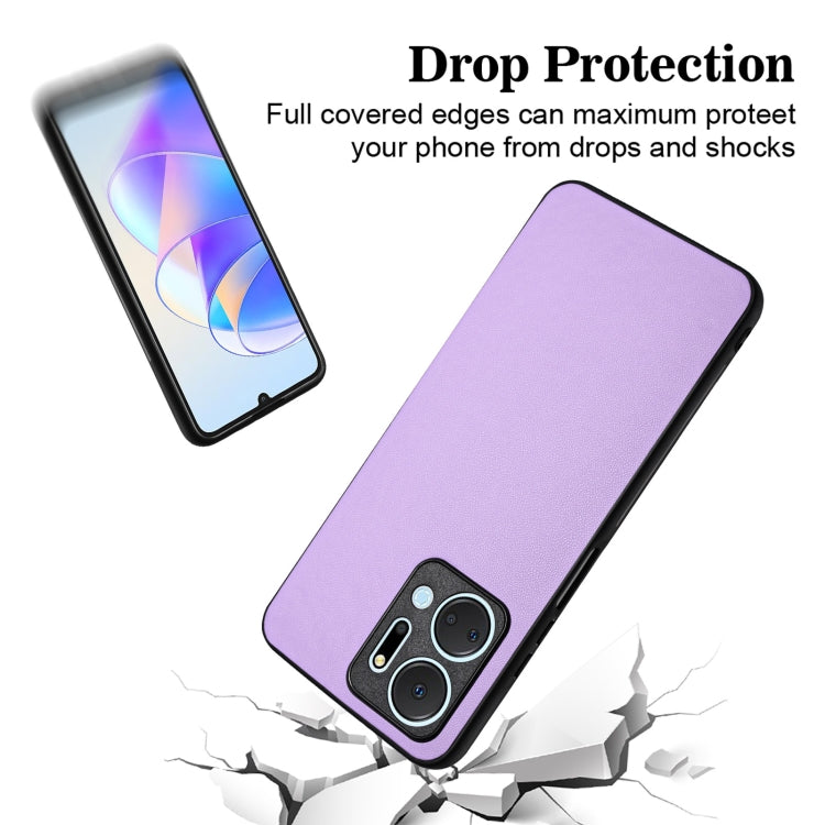 For Honor X7a/Play7T R20 Leather Pattern Phone Single Case(Purple)