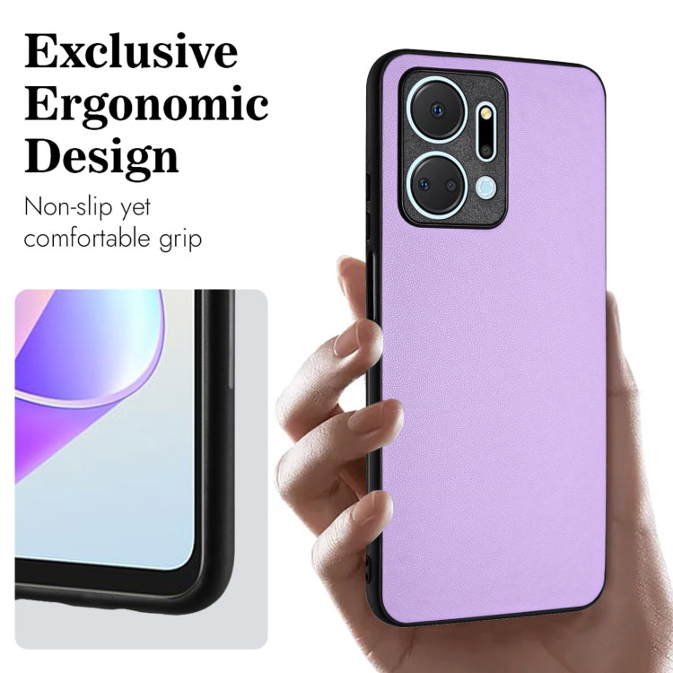 For Honor X7a/Play7T R20 Leather Pattern Phone Single Case(Purple)
