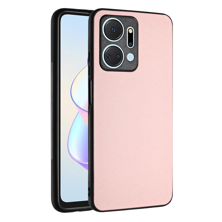 For Honor X7a/Play7T R20 Leather Pattern Phone Single Case(Pink)
