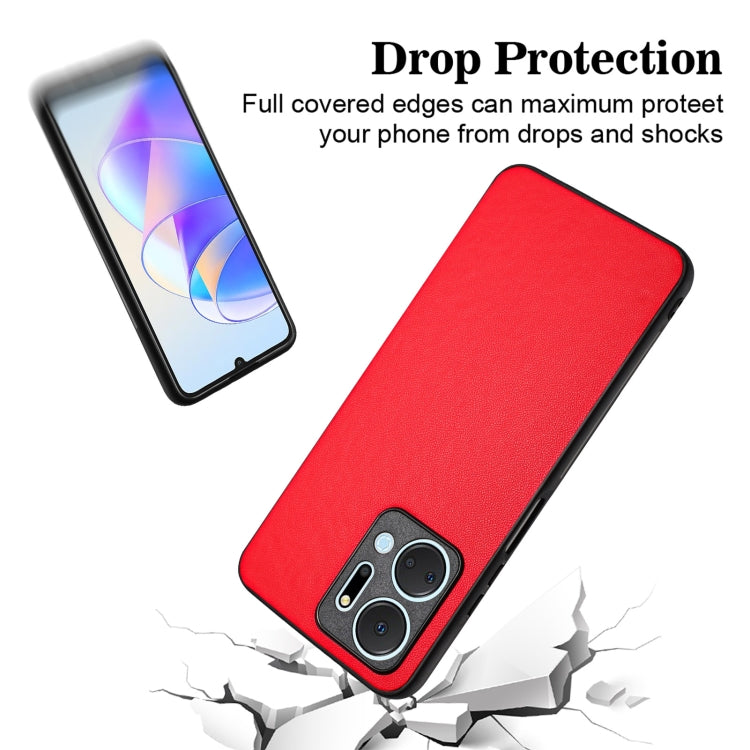 For Honor X7a/Play7T R20 Leather Pattern Phone Single Case(Red)