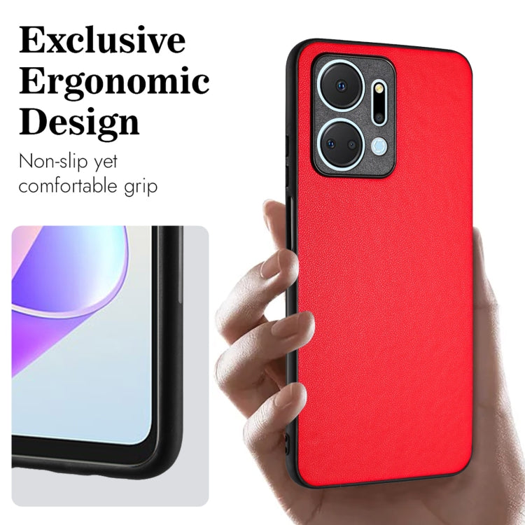 For Honor X7a/Play7T R20 Leather Pattern Phone Single Case(Red)