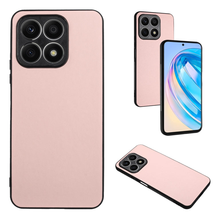 For Honor X8a R20 Leather Pattern Phone Single Case(Pink)