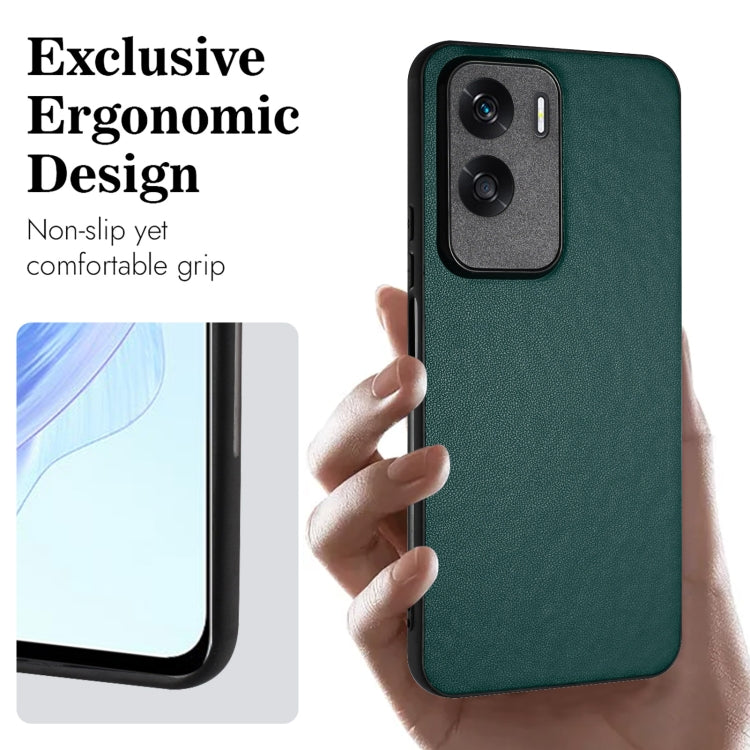 For Honor X50i/90 Lite R20 Leather Pattern Phone Single Case(Green)