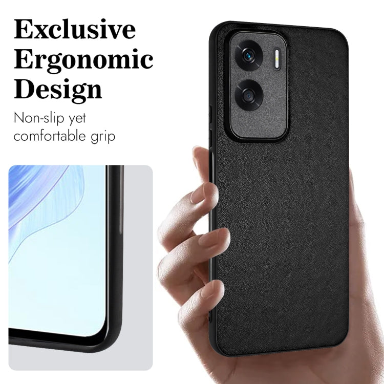 For Honor X50i/90 Lite R20 Leather Pattern Phone Single Case(Black)