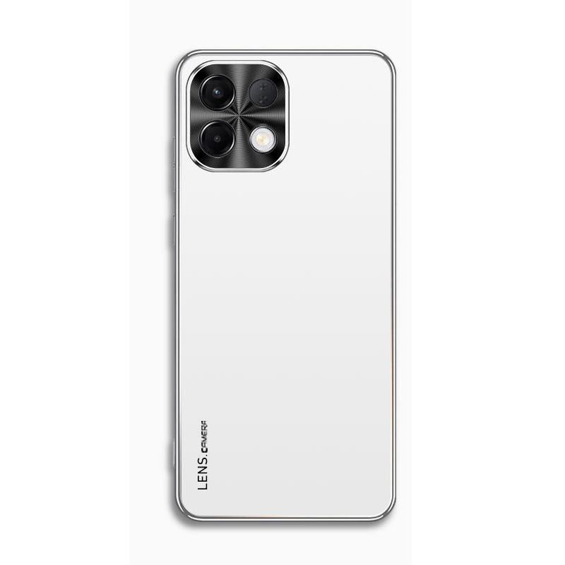 For OPPO K13 / K12s AG Frosted Electroplating Acrylic Phone Case(Silver White)